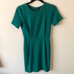 Topshop Green ‘Elfin’ Shift Dress